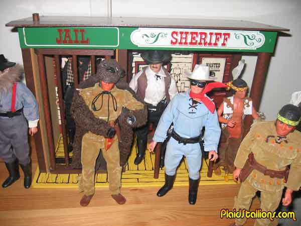 wooden lone ranger set