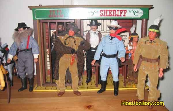 wooden lone ranger set